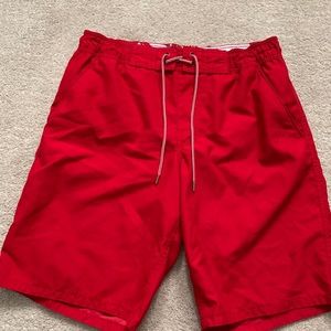 Old Navy Men’s red swim shorts trunks medium M